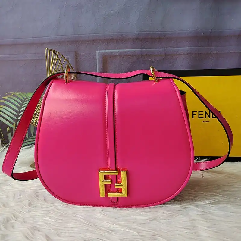 Fendi Medium C'mon Bag In Calf Leather Rose 0124 HOT SALE