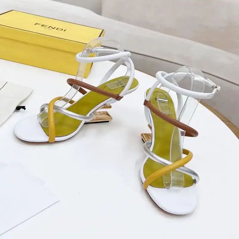 Affordable Fendi First Sandals Women Nappa Leather White 0128 HOT SALE