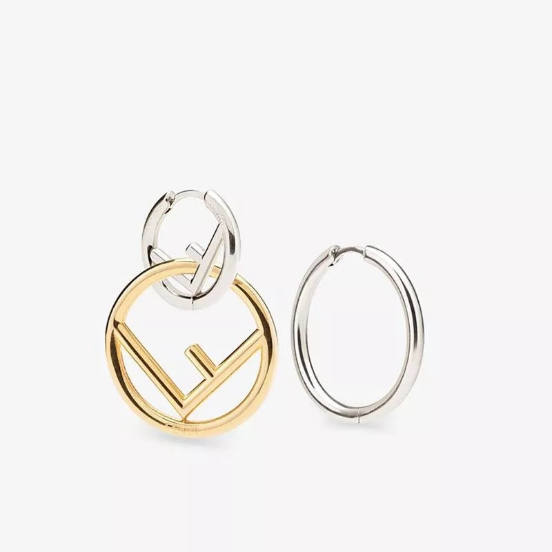 Affordable F is Fendi Pendant Earrings In Metal Gold Palladium 0115 HOT SALE