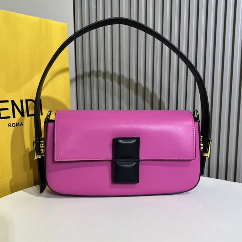 Fendi Medium Baguette Twist Bag In Nappa Leather Rose 0117 HOT SALE