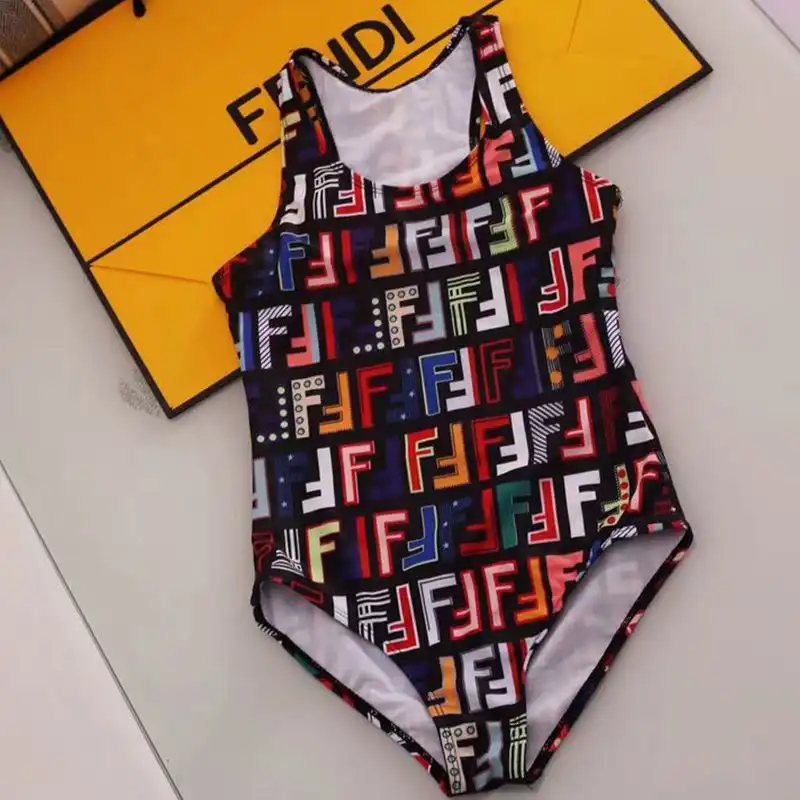 Fendi Swimsuit Women FF Motif Lycra Multicolor 0126 HOT SALE