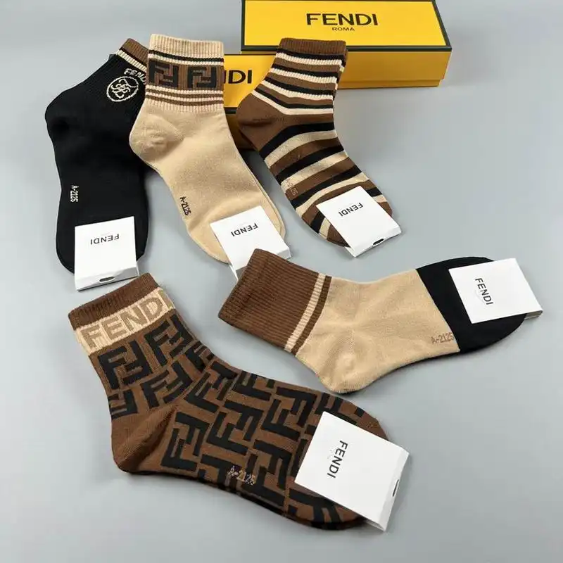 Fendi Socks Set 080203 0123 HOT SALE