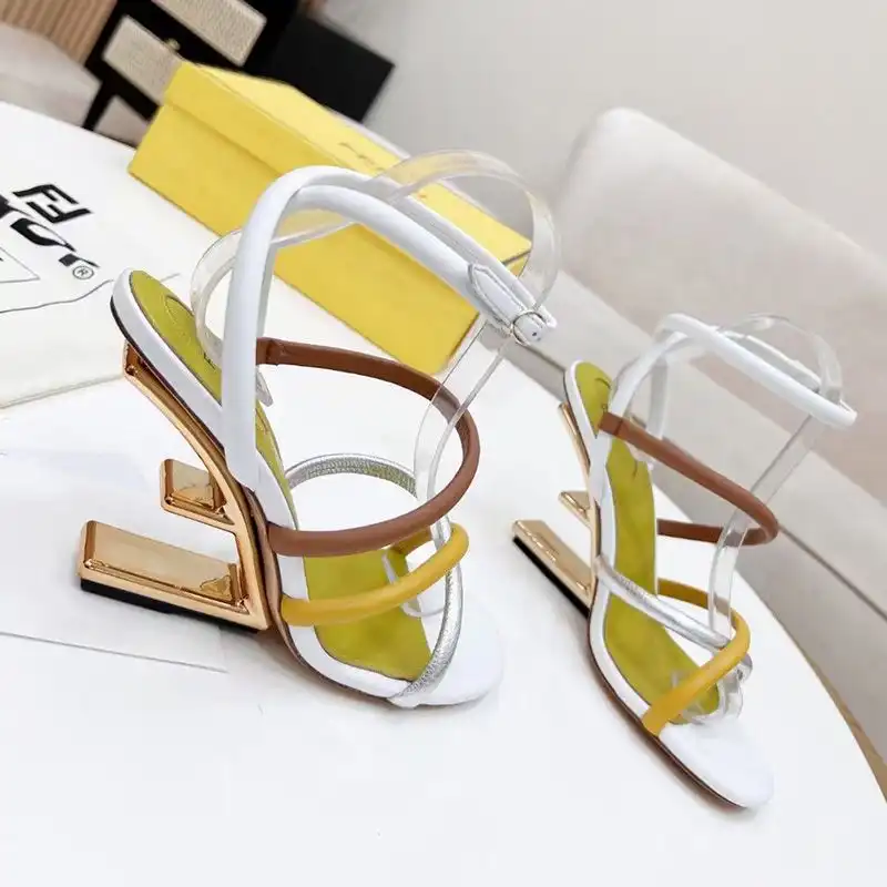 Affordable Fendi First Sandals Women Nappa Leather White 0128 HOT SALE