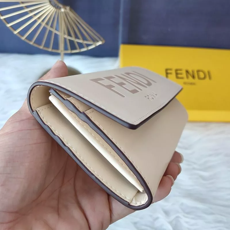 Cheap Fendi Continental Wallet In ROMA Logo Calf Leather White 0116 HOT SALE