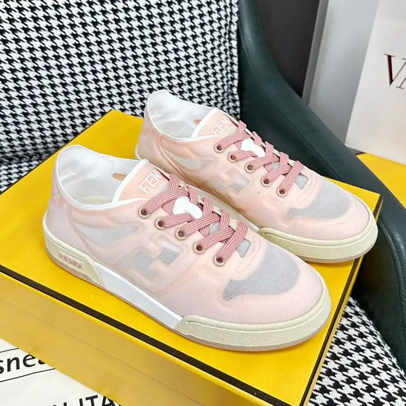 Fendi Match Sneakers Women Mesh Pink 0122 HOT SALE