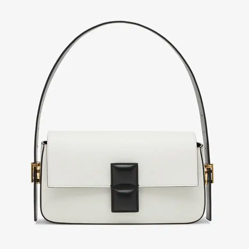 Fendi Medium Baguette Twist Bag In Nappa Leather White 0124 HOT SALE