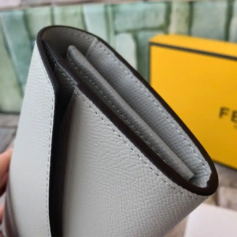 Affordable F is Fendi Continental Wallet In Calf Leather Grey 0129 HOT SALE