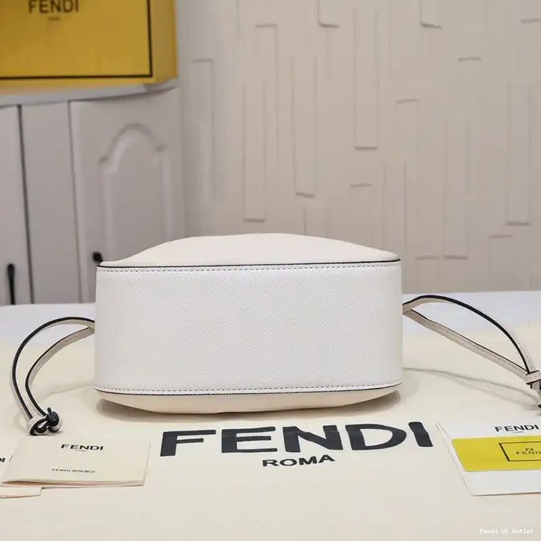 Cheap Bag Pomodorino Leather In Calf Bucket Fendi Mini Beige 0318 HOT SALE