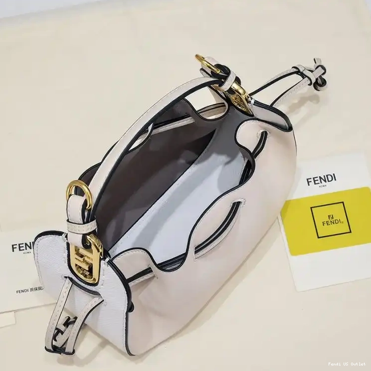 Cheap Bag Pomodorino Leather In Calf Bucket Fendi Mini Beige 0318 HOT SALE